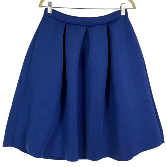 Charlotte Russe Cobalt Blue Skirt, size large, 92% poly/8% spandex, back zipper - Picture 2 of 6